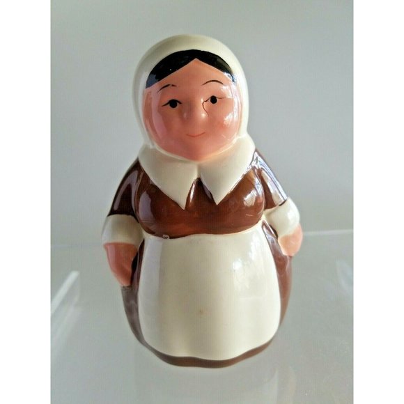 Publix 2002 The Pilgrim Pair Salt & Pepper Shakers 4.75" Thanksgiving no box - Picture 5 of 6